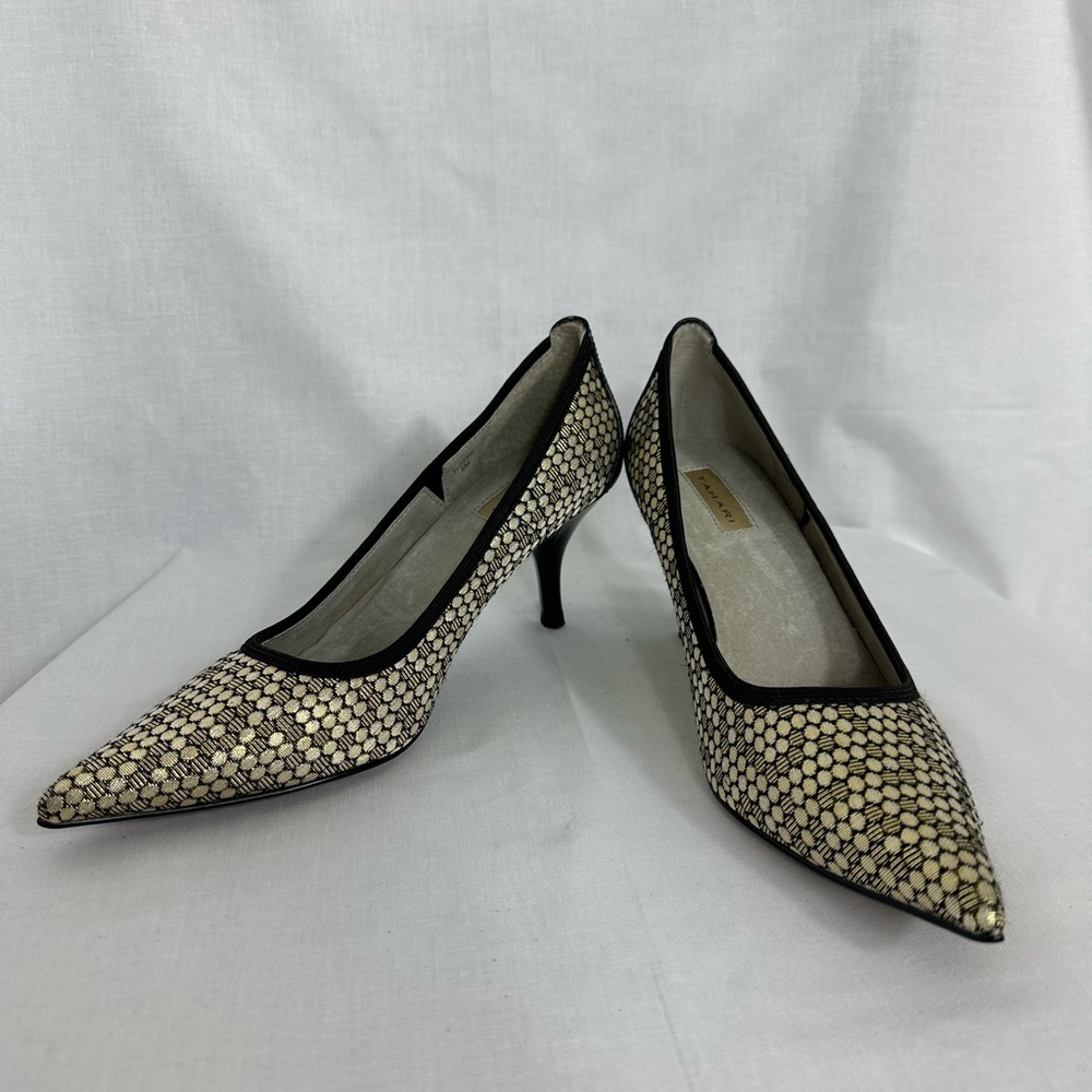 Tahari Silver Heels